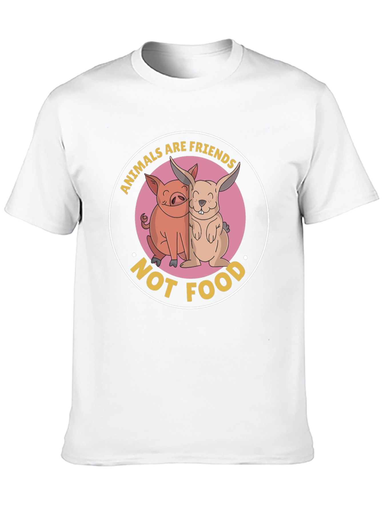Animals are Friends T-Shirt - Vegan Friendly