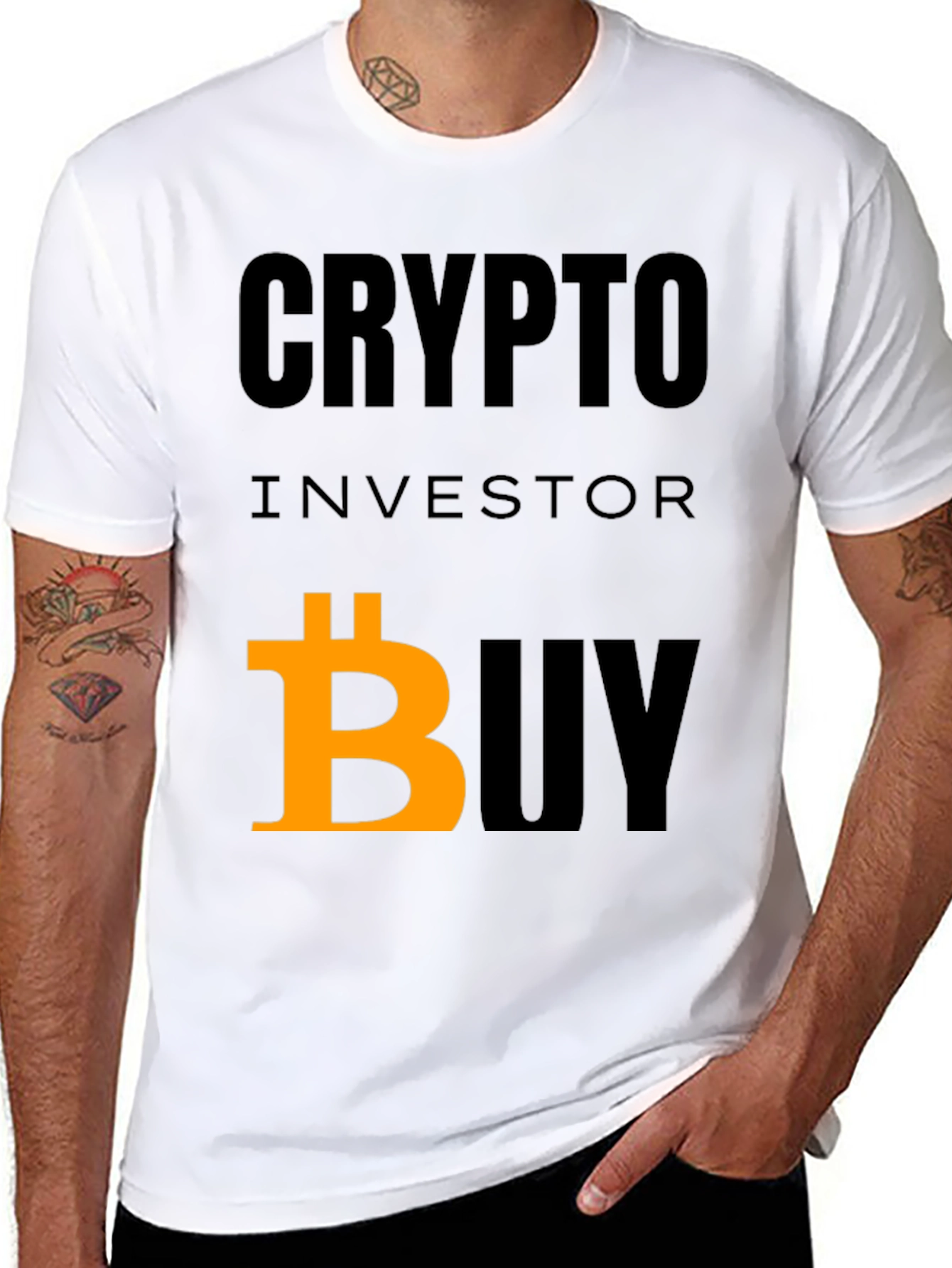 Crypto Investor Buy Bitcoin T-Shirt - Black