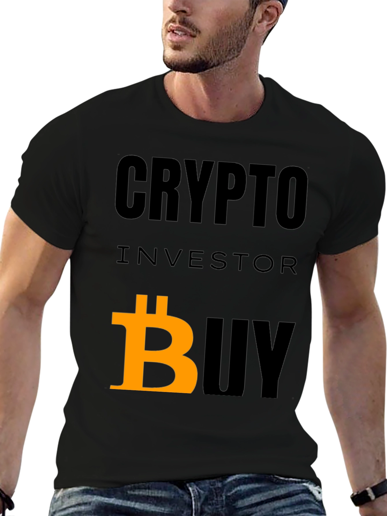 Crypto Investor Buy Bitcoin T-Shirt - Black