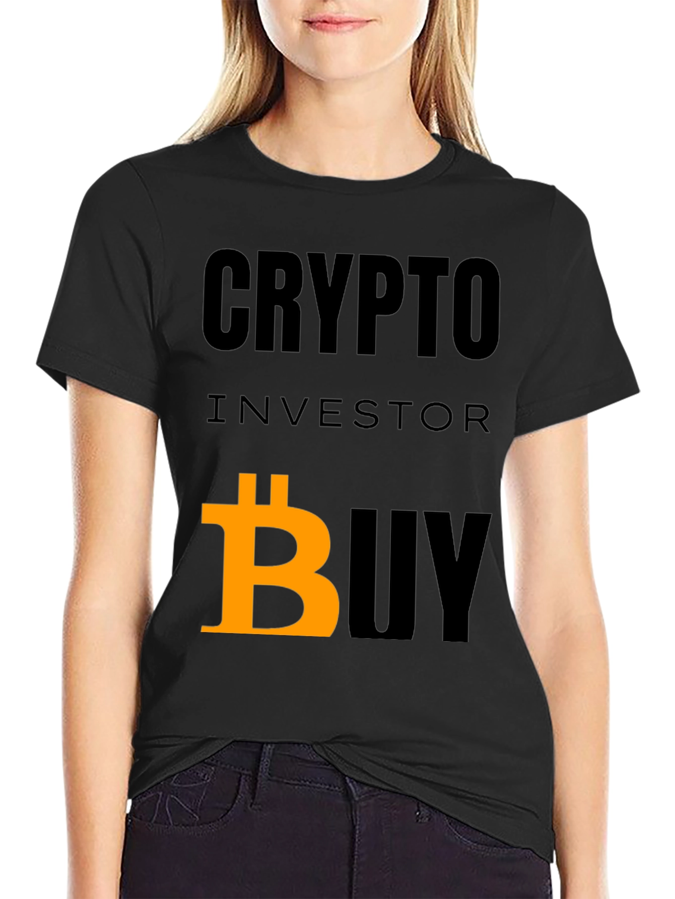 Crypto Investor Buy Bitcoin T-Shirt - Black