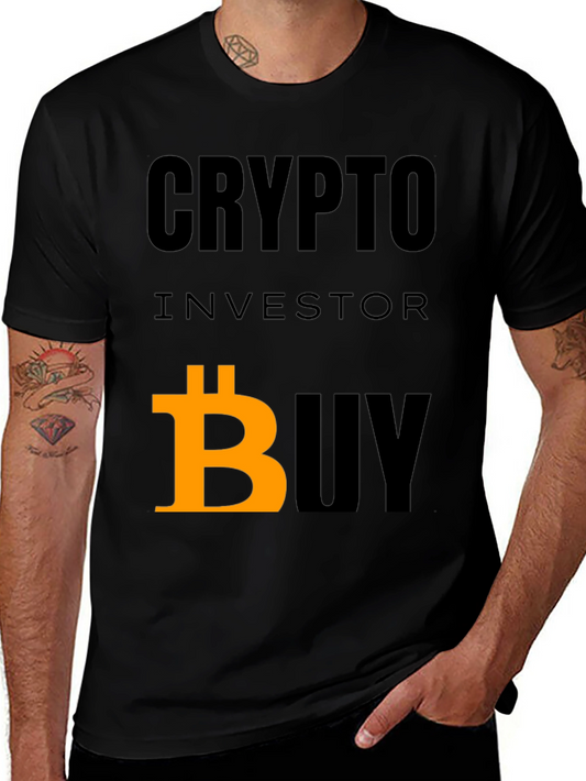 Crypto Investor Buy Bitcoin T-Shirt - Black