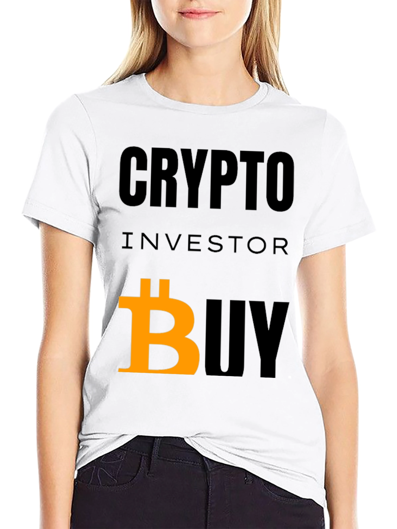 Crypto Investor Buy Bitcoin T-Shirt - Black