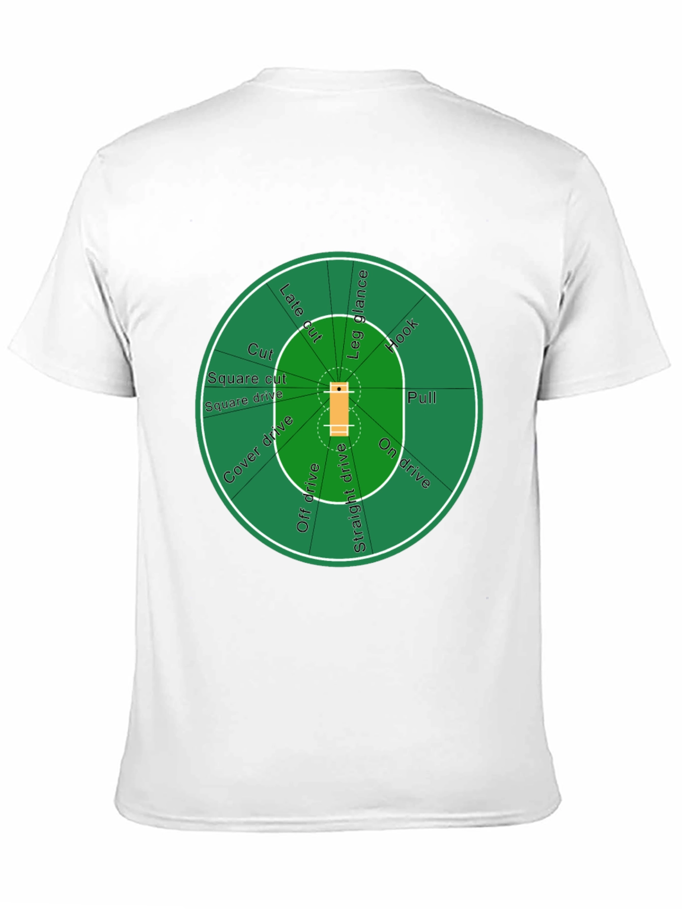 Cricket Field T-Shirt - Black Cotton Tee