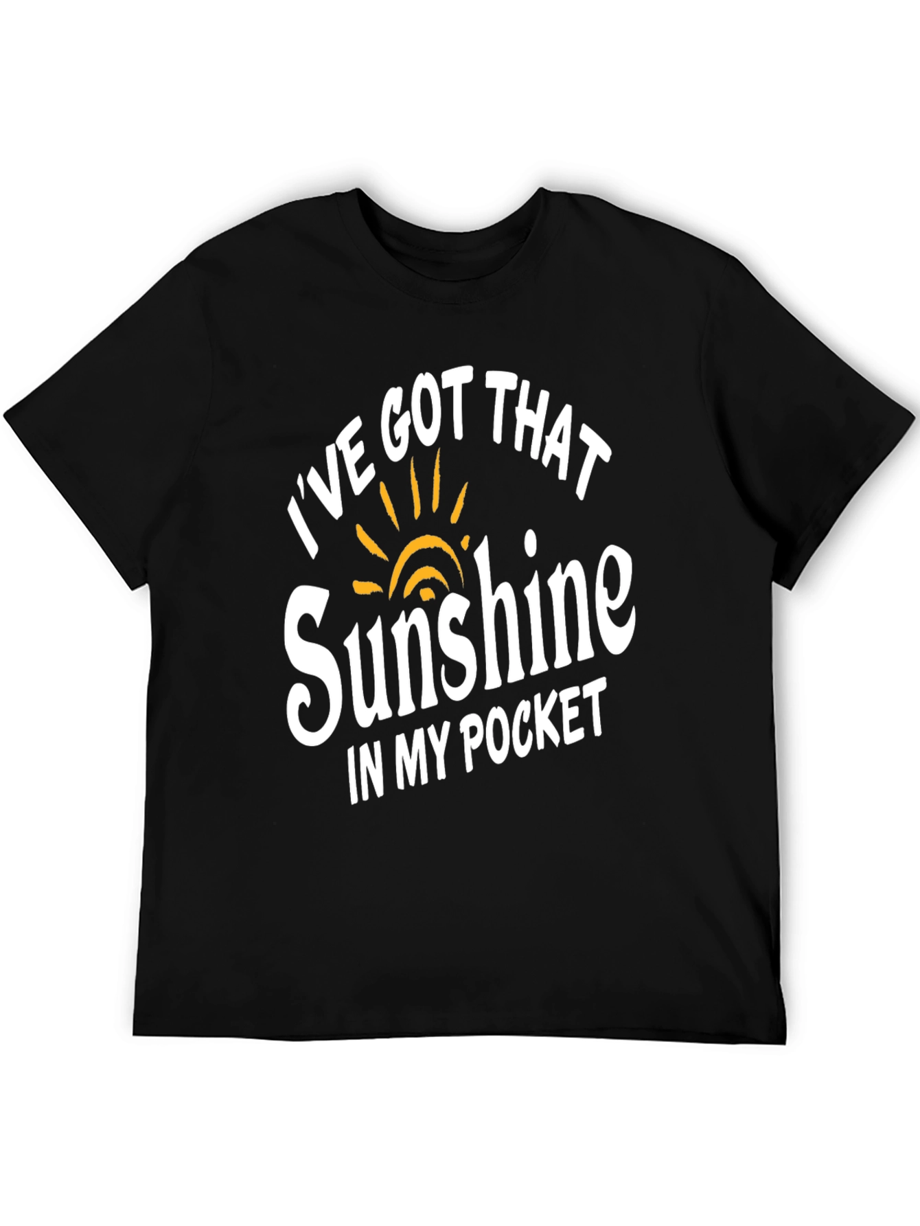 Sunshine in My Pocket Black Graphic T-Shirt