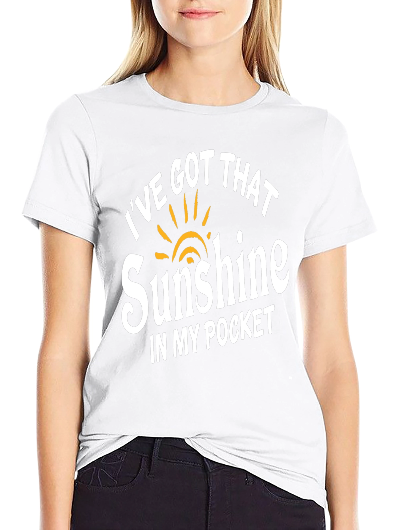Sunshine in My Pocket Black Graphic T-Shirt