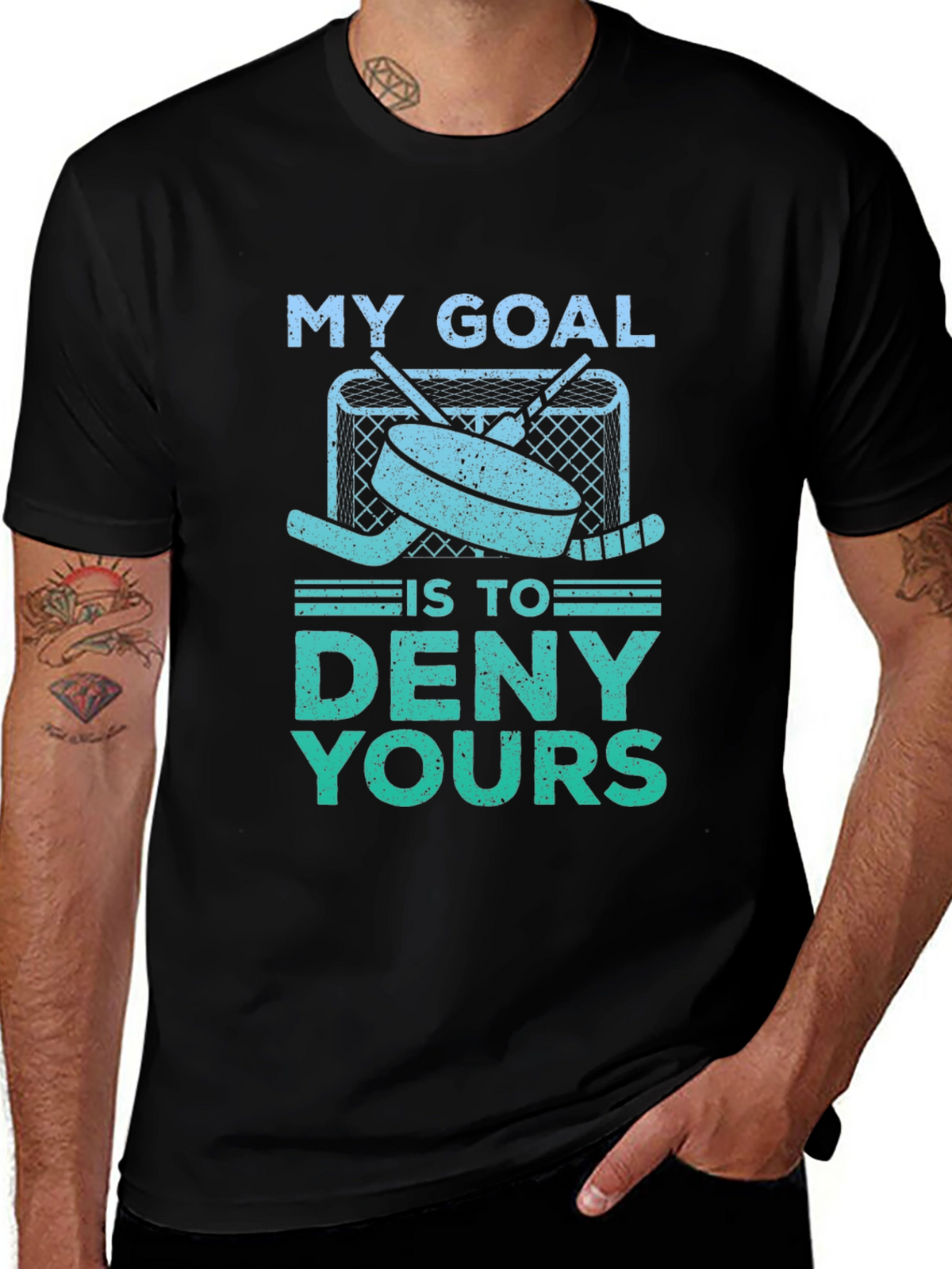 Hockey Goal T-Shirt - Deny Yours!