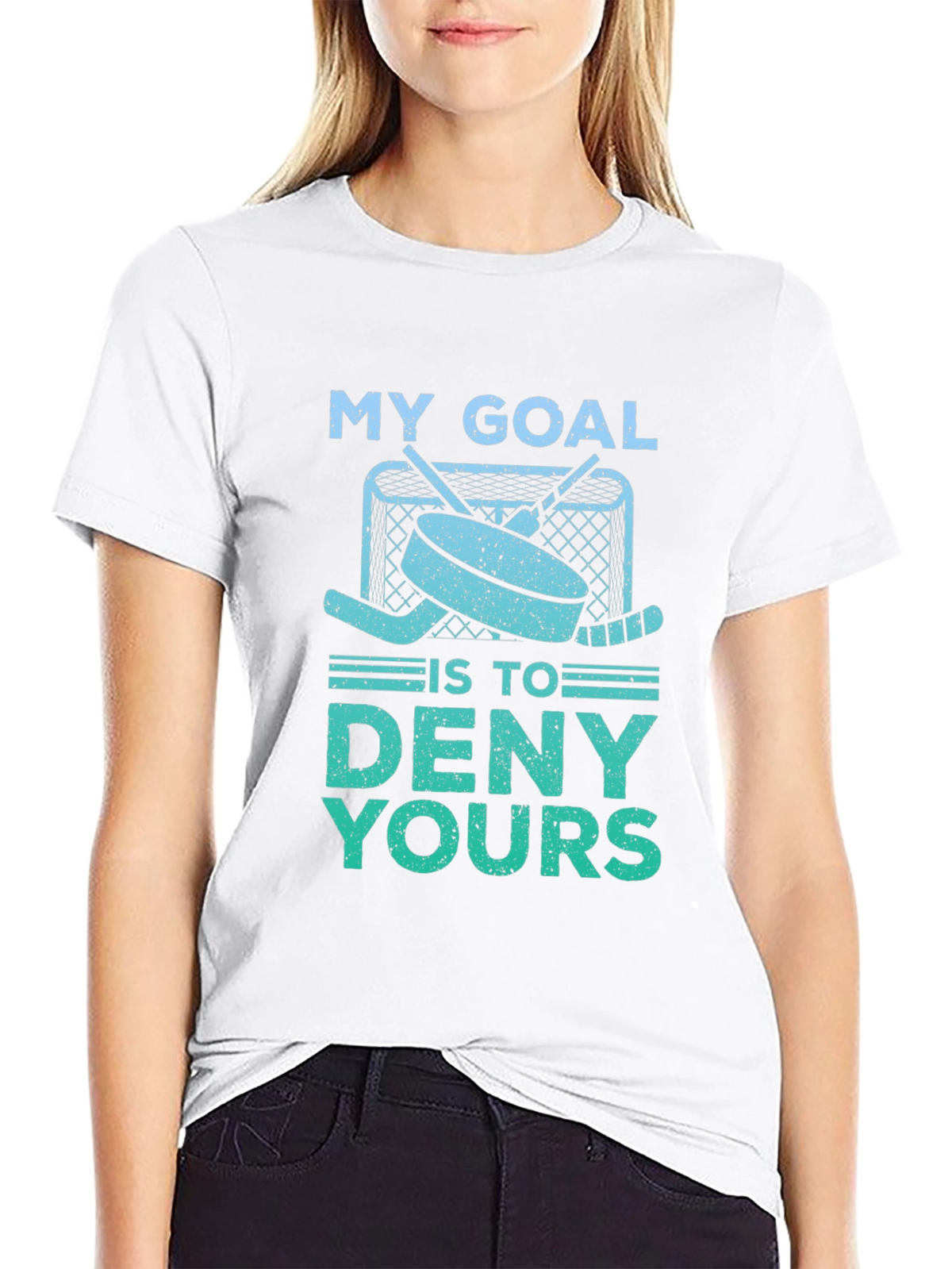 Hockey Goal T-Shirt - Deny Yours!