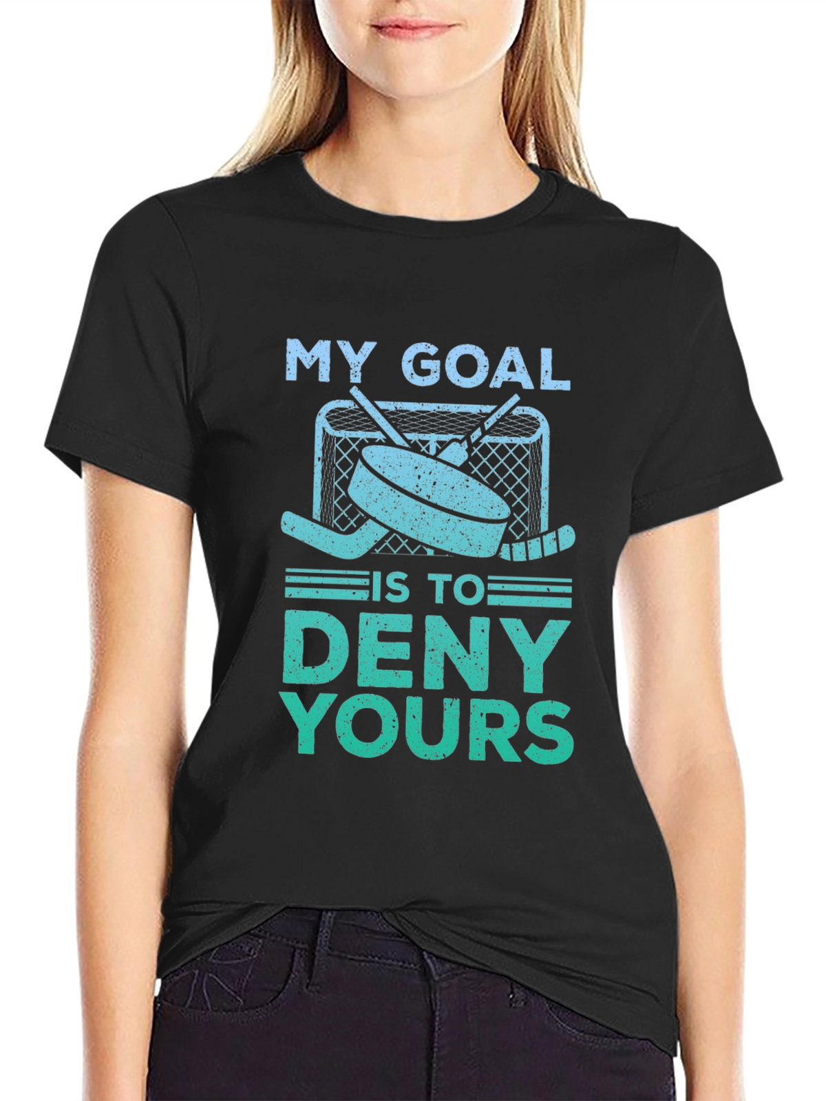 Hockey Goal T-Shirt - Deny Yours!
