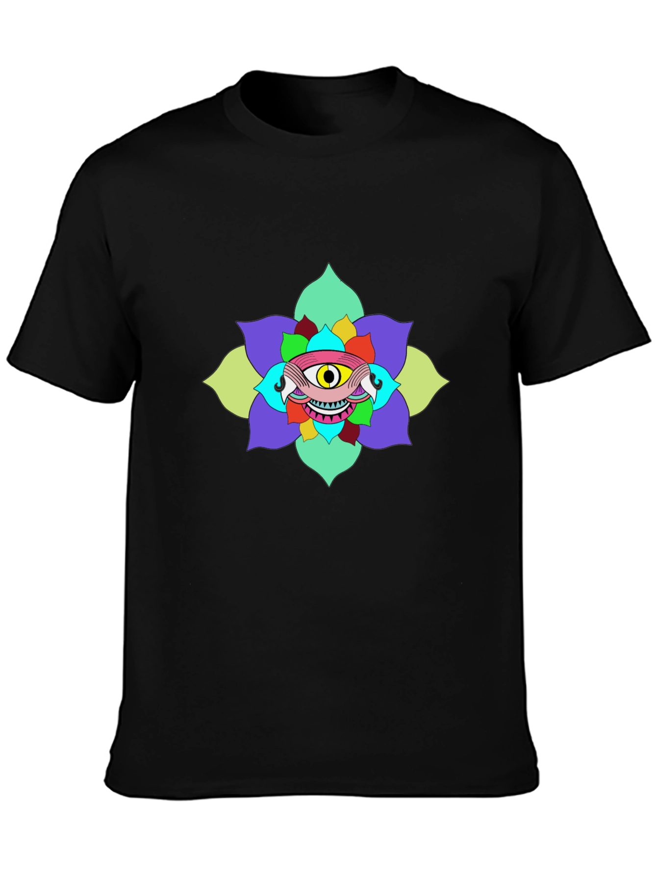Eye Flower Graphic Tee - Unique Design