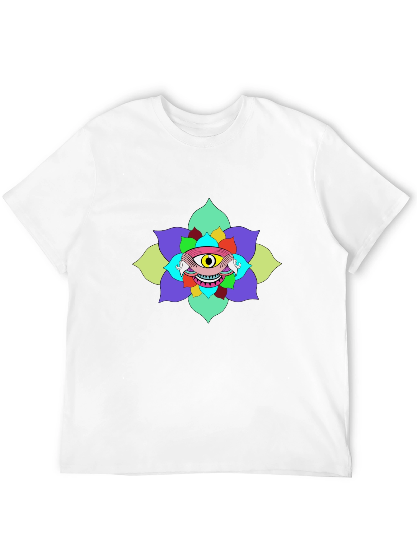 Eye Flower Graphic Tee - Unique Design
