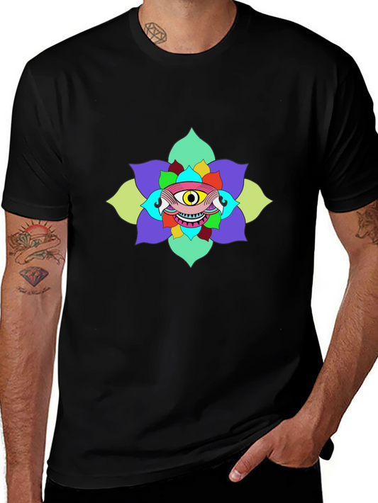 Eye Flower Graphic Tee - Unique Design
