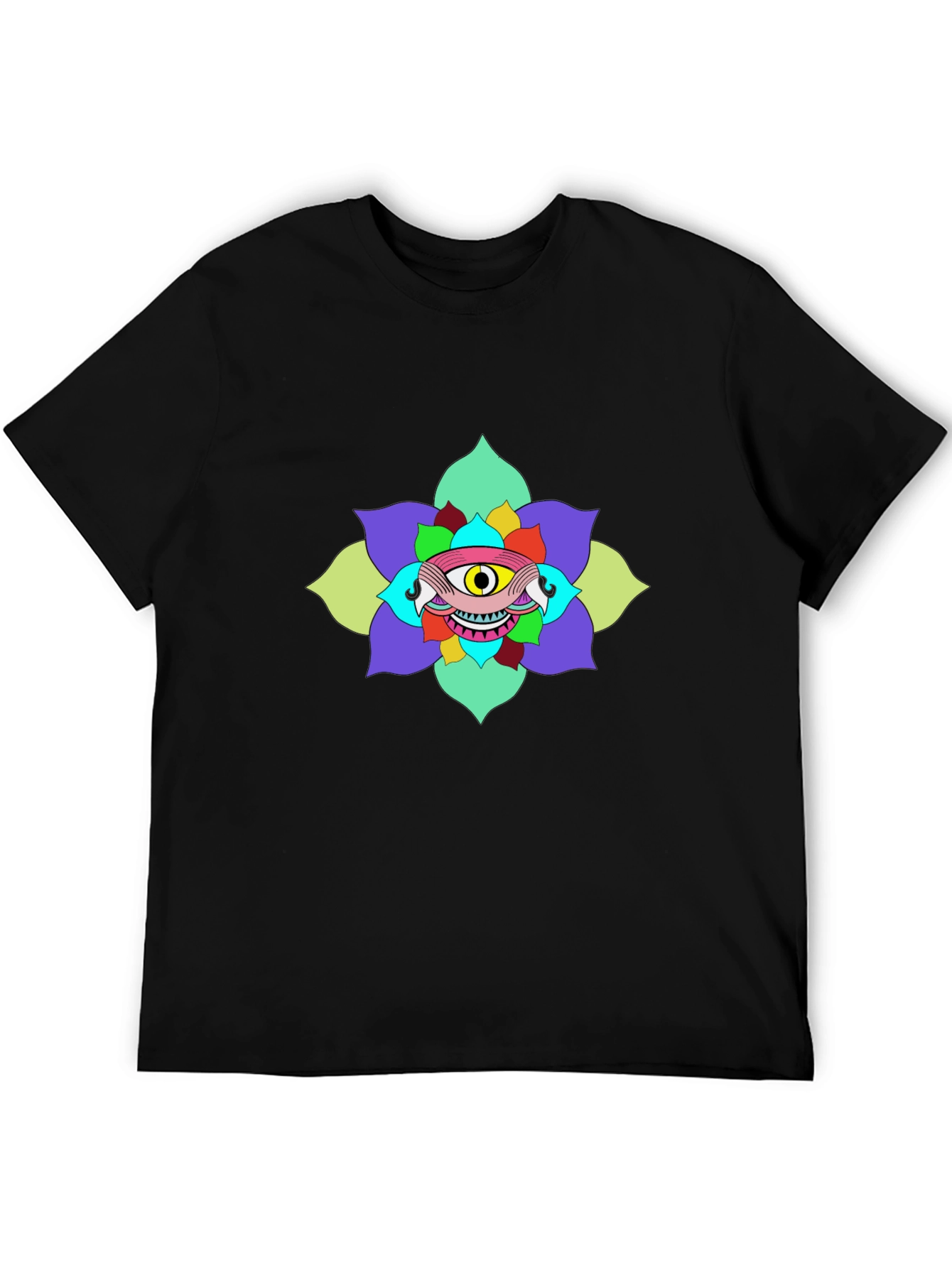 Eye Flower Graphic Tee - Unique Design