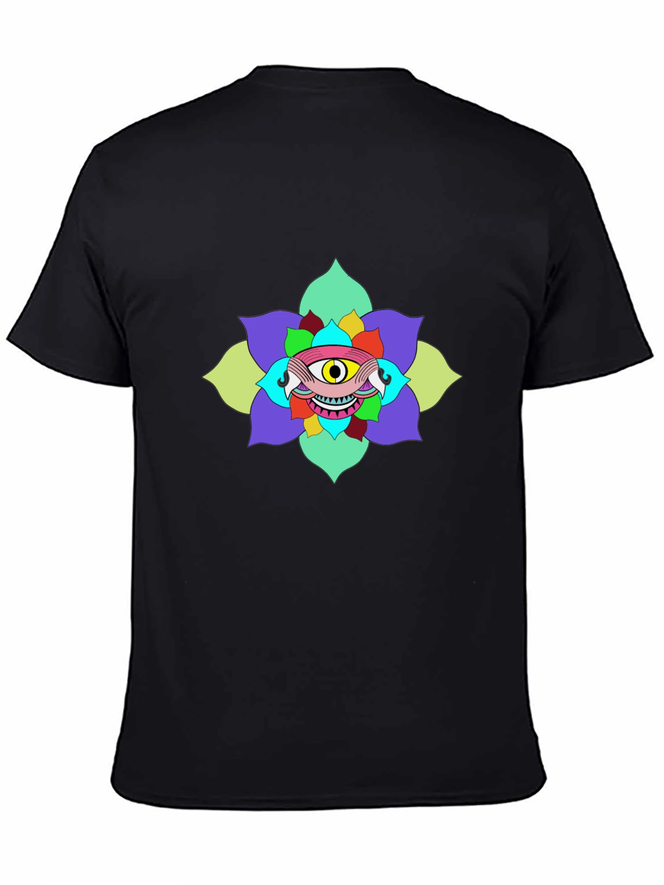 Eye Flower Graphic Tee - Unique Design
