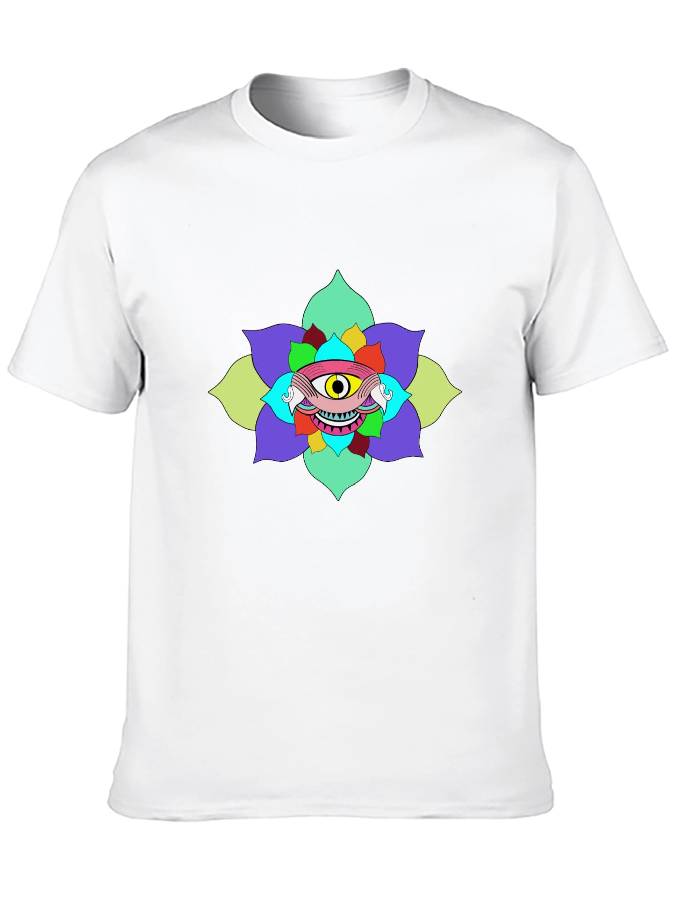 Eye Flower Graphic Tee - Unique Design
