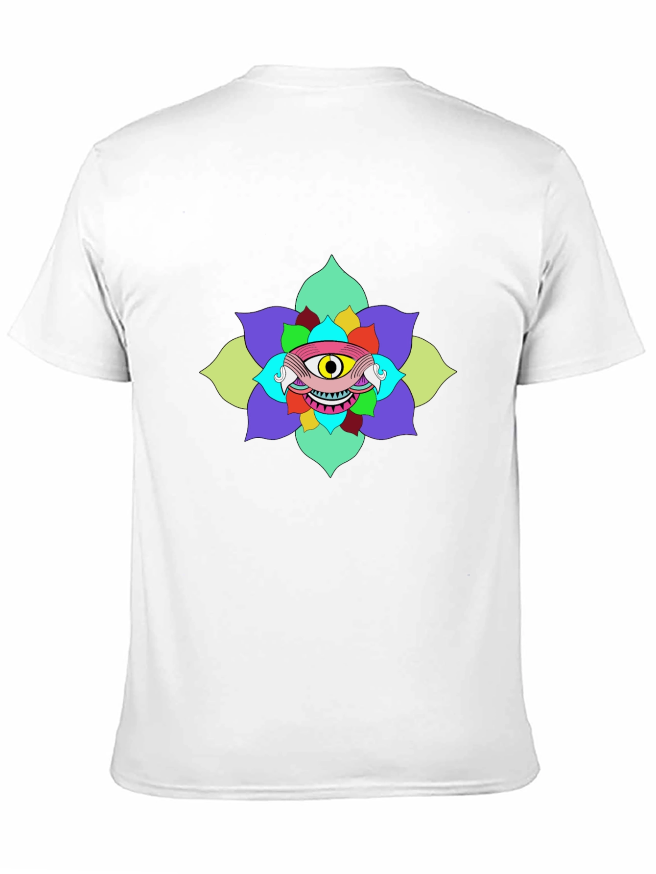 Eye Flower Graphic Tee - Unique Design