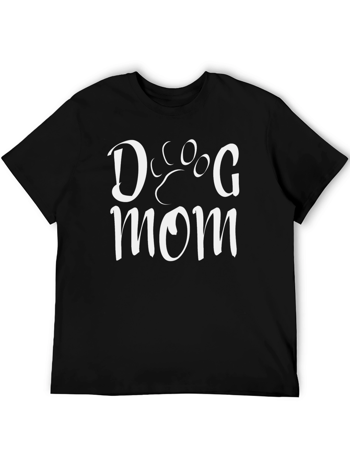 Dog Mom T-Shirt - Black Casual Comfortable