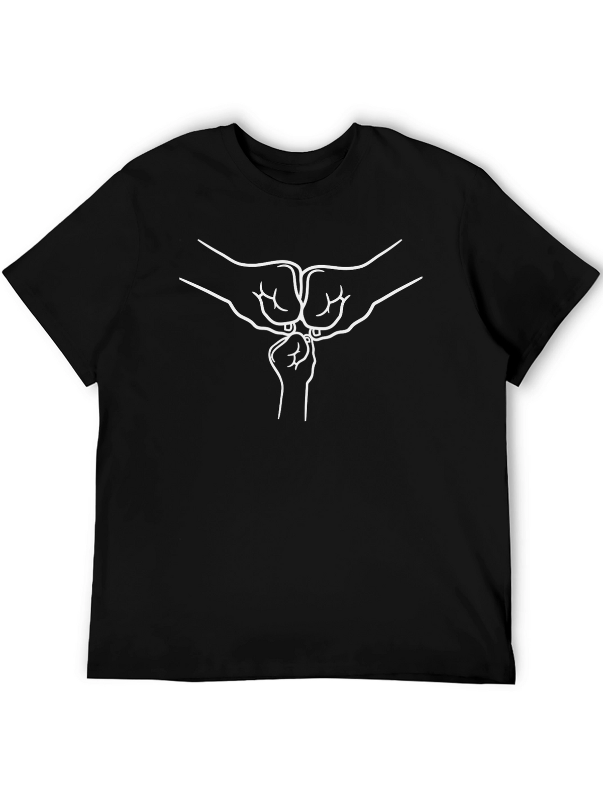 Family Fist Bump Graphic Tee - Black