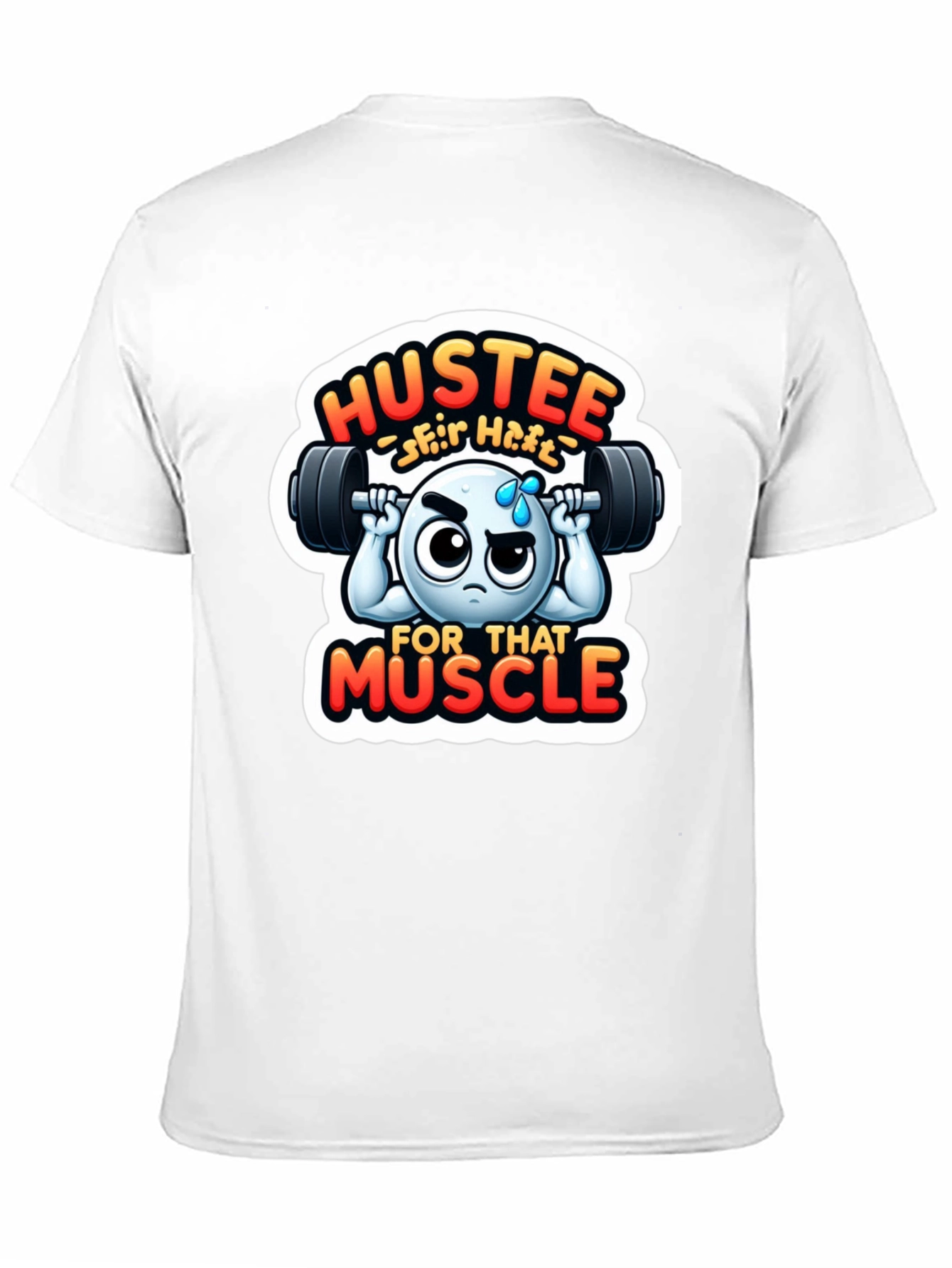 Hustee for That Muscle Black T-Shirt