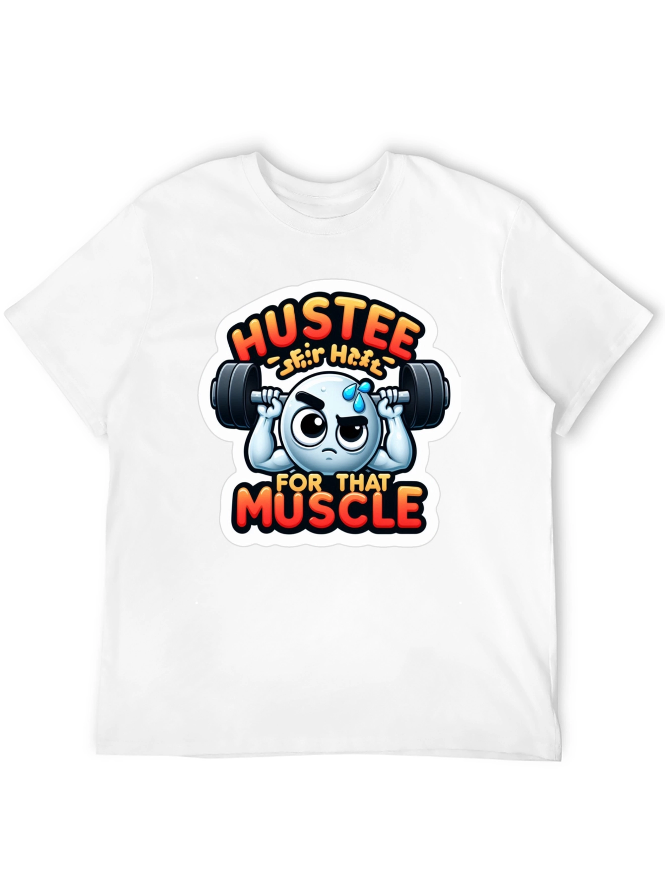 Hustee for That Muscle Black T-Shirt