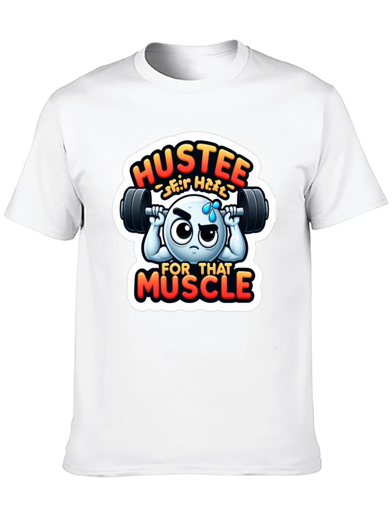 Hustee for That Muscle Black T-Shirt