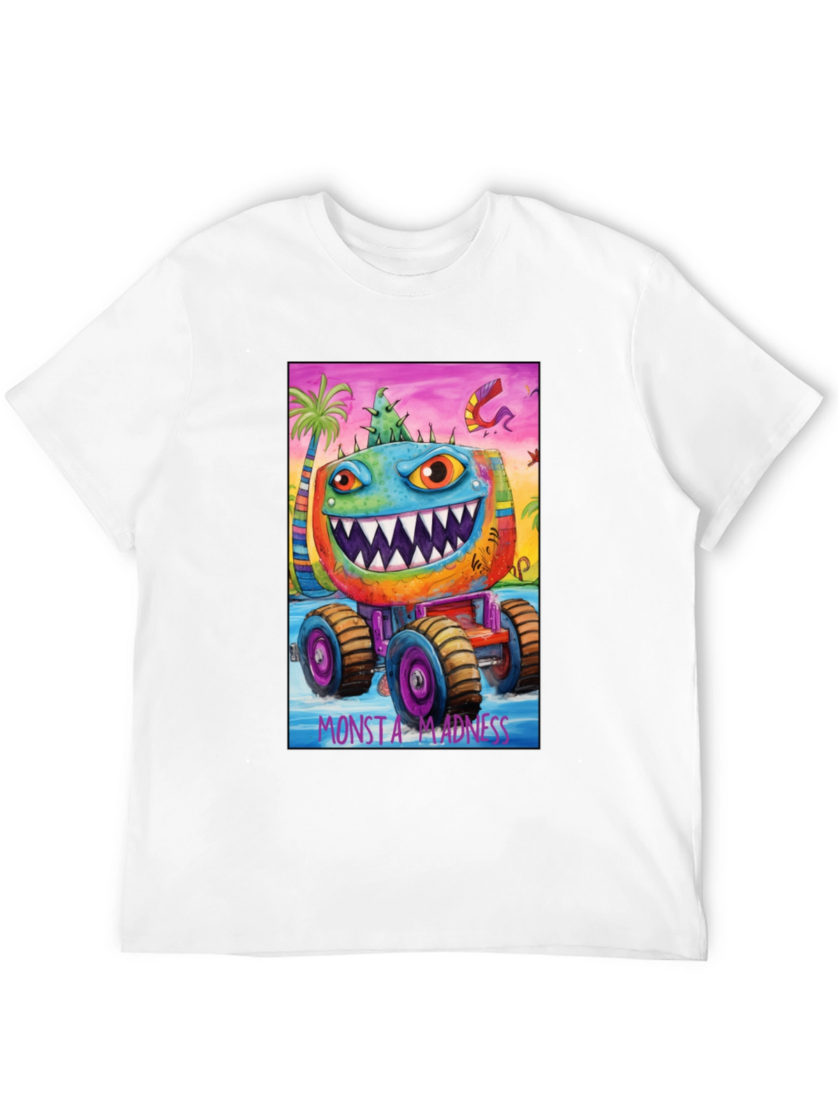 Monsta Madness Graphic Tee - Cool Monster Truck Design