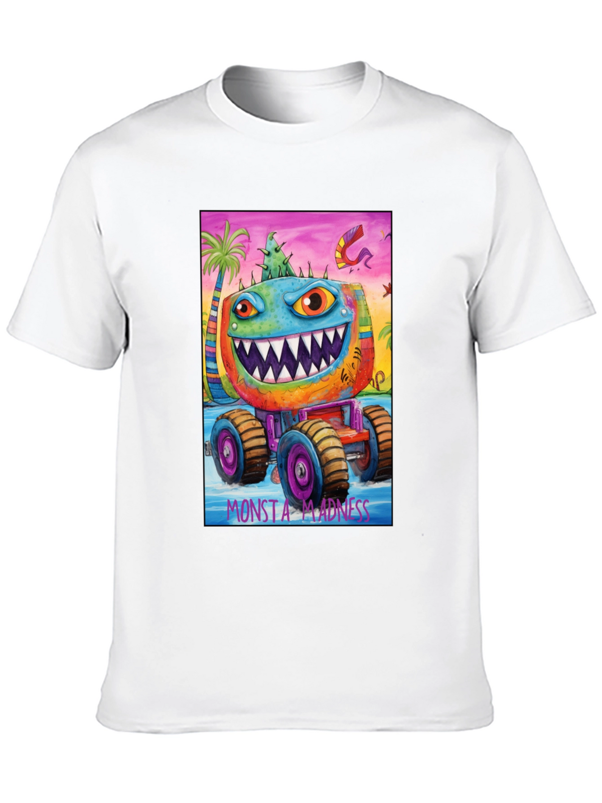 Monsta Madness Graphic Tee - Cool Monster Truck Design