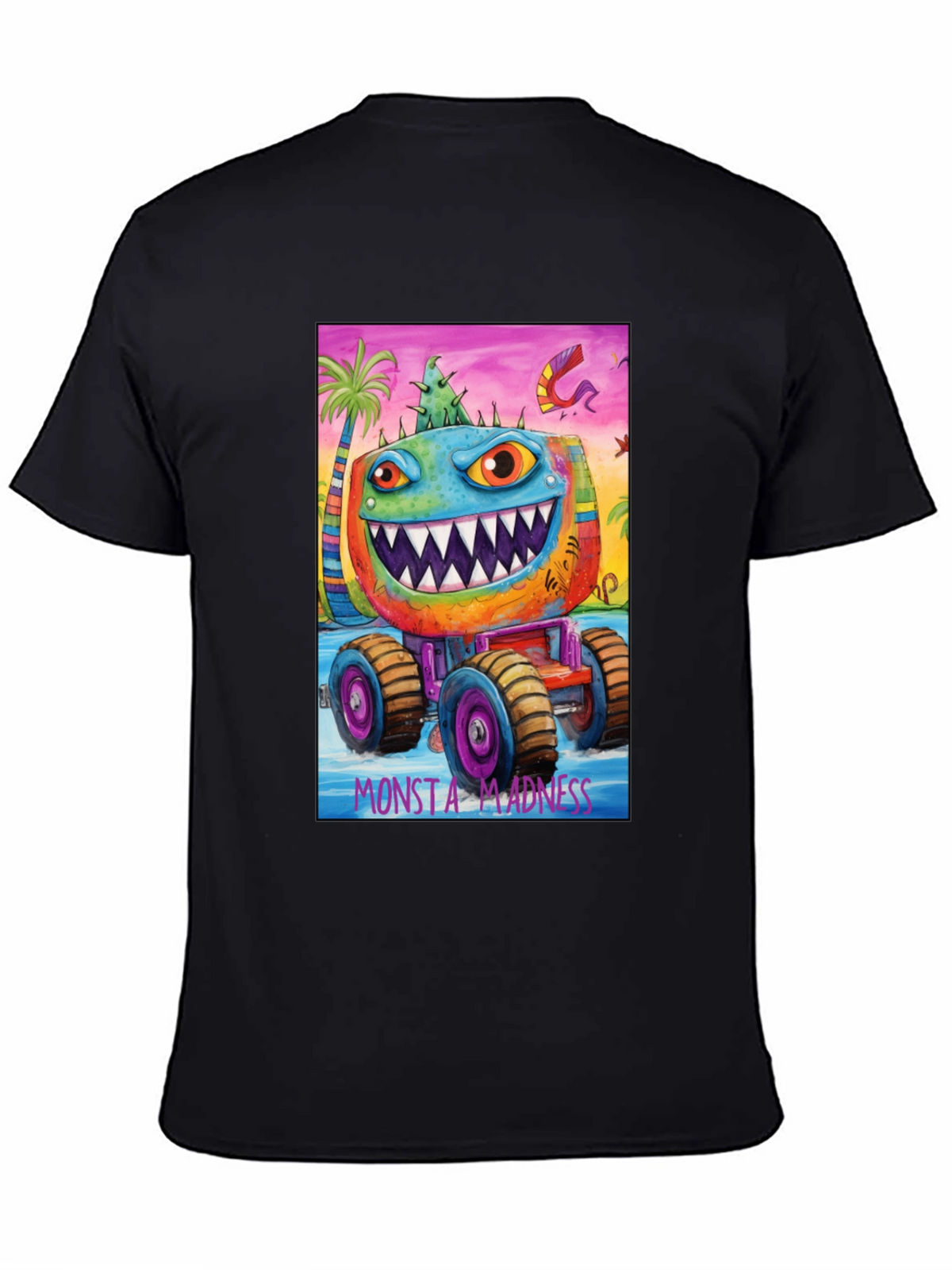 Monsta Madness Graphic Tee - Cool Monster Truck Design