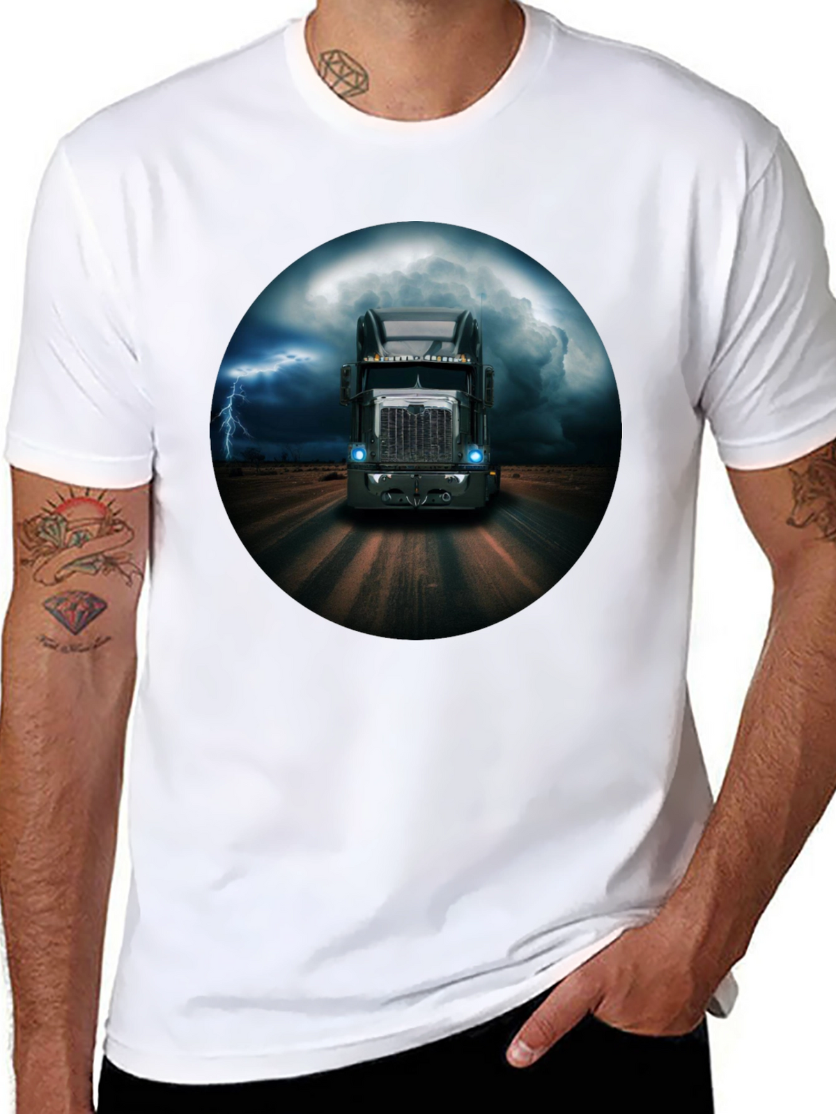 Trucking Through The Storm Graphic Tee