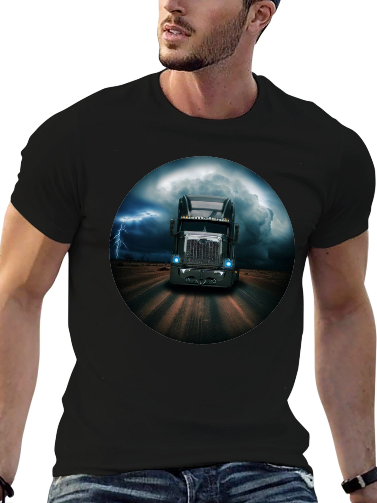 Trucking Through The Storm Graphic Tee