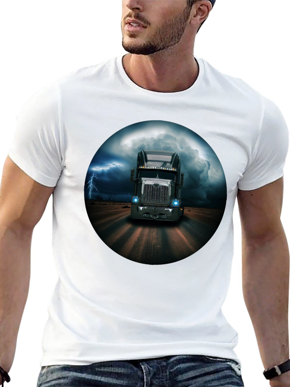 Trucking Through The Storm Graphic Tee
