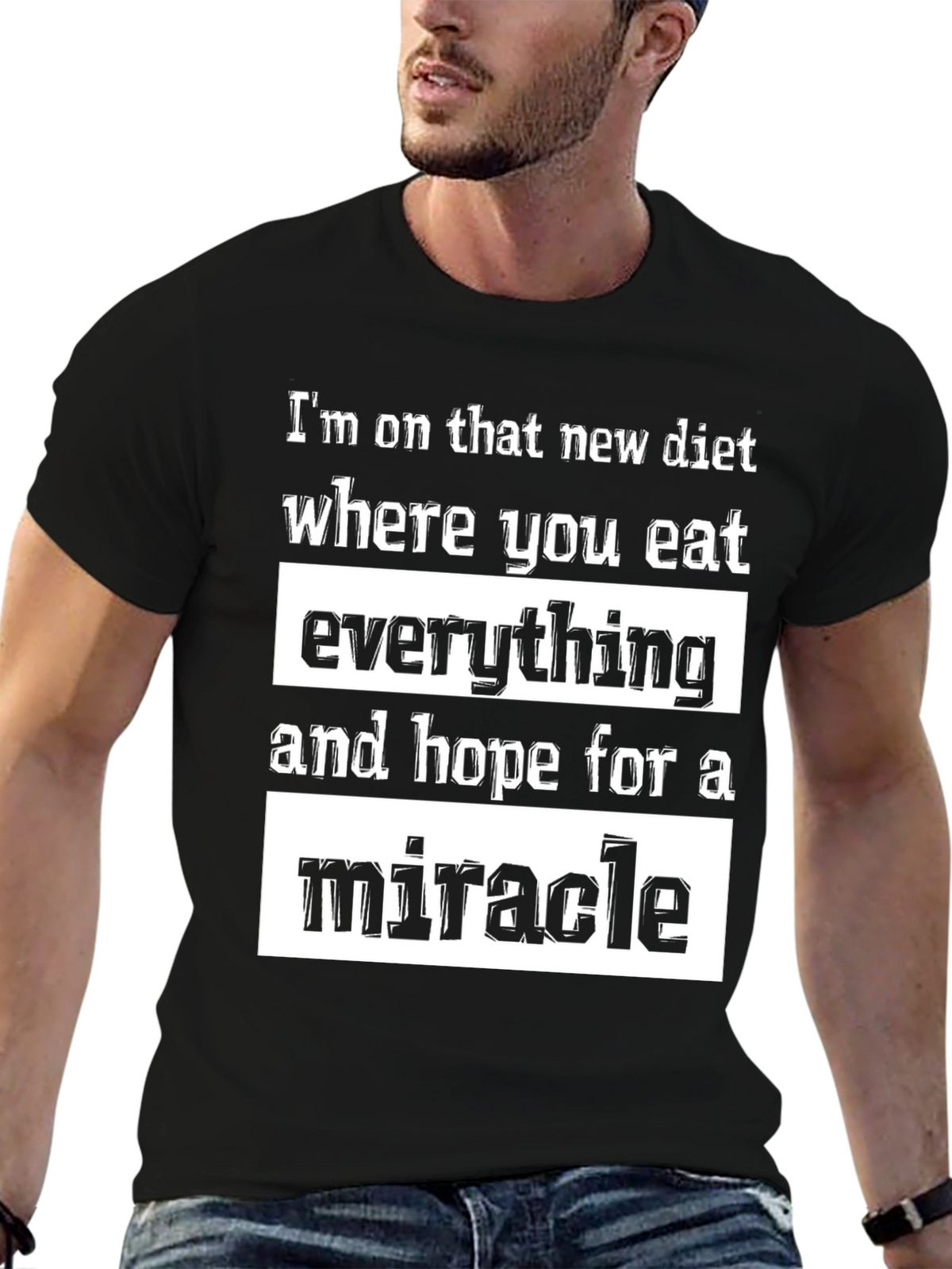 Humorous Diet T-Shirt - Miracle Diet