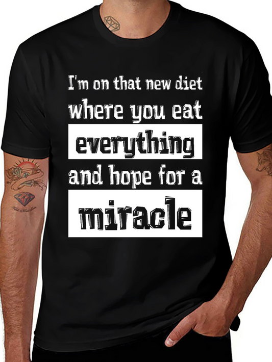 Humorous Diet T-Shirt - Miracle Diet