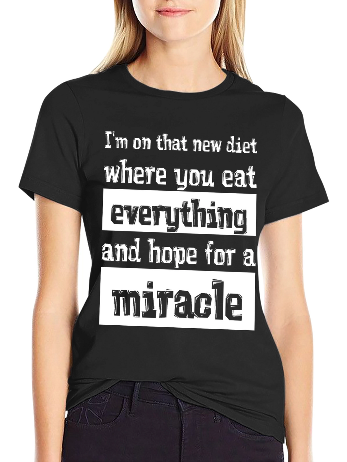 Humorous Diet T-Shirt - Miracle Diet