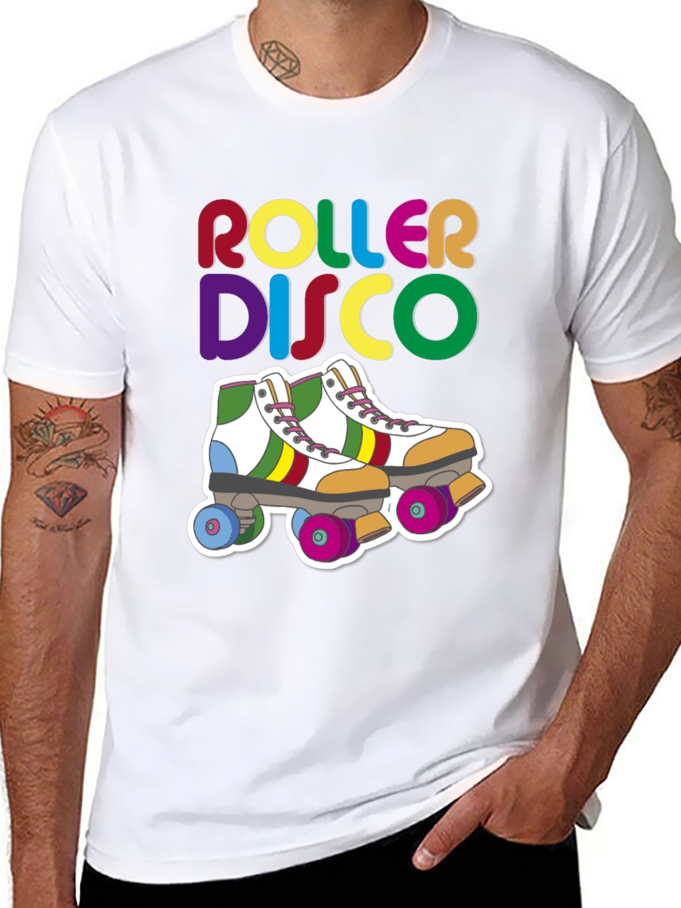 Retro Roller Disco Graphic Tee