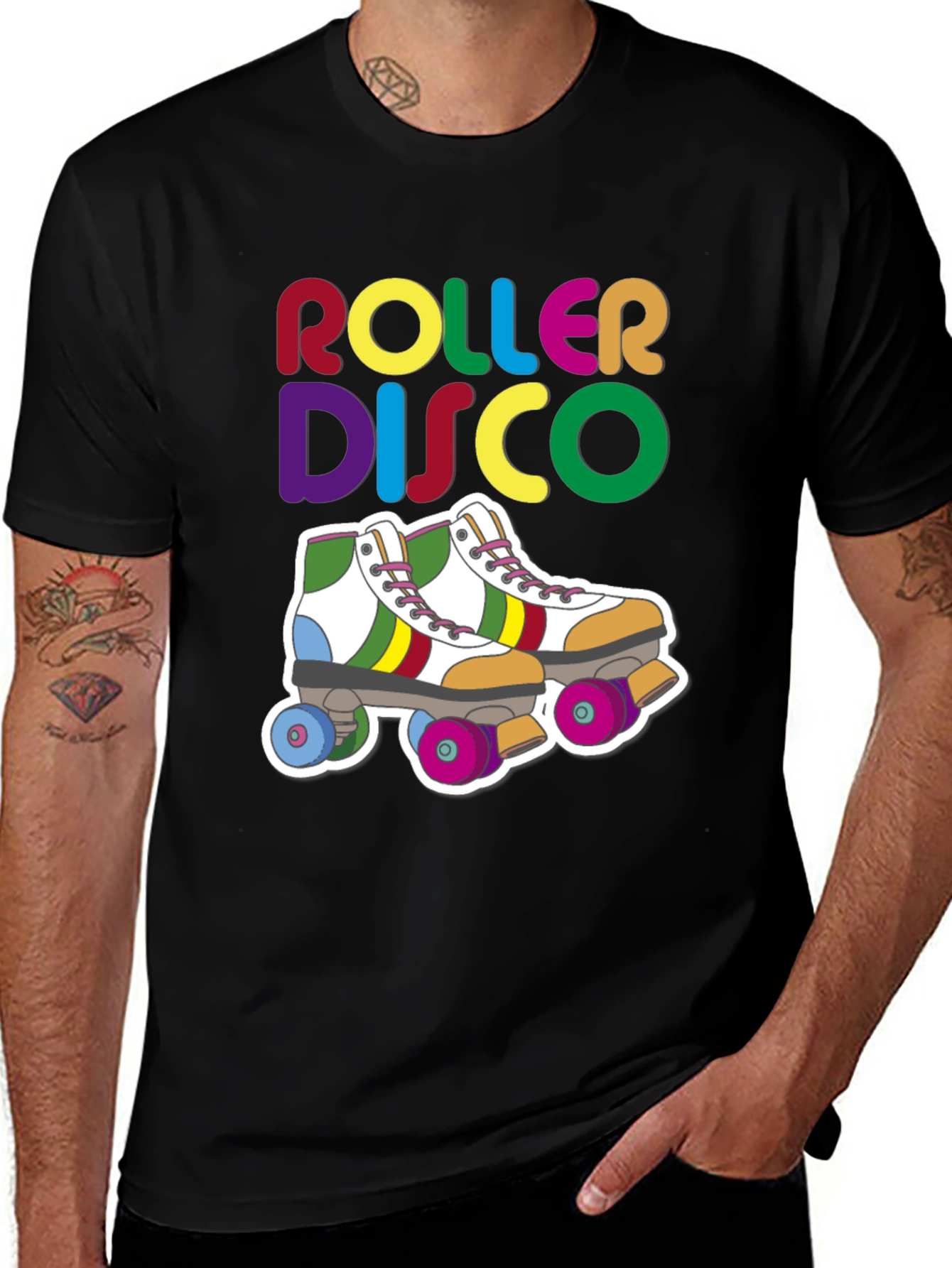 Retro Roller Disco Graphic Tee