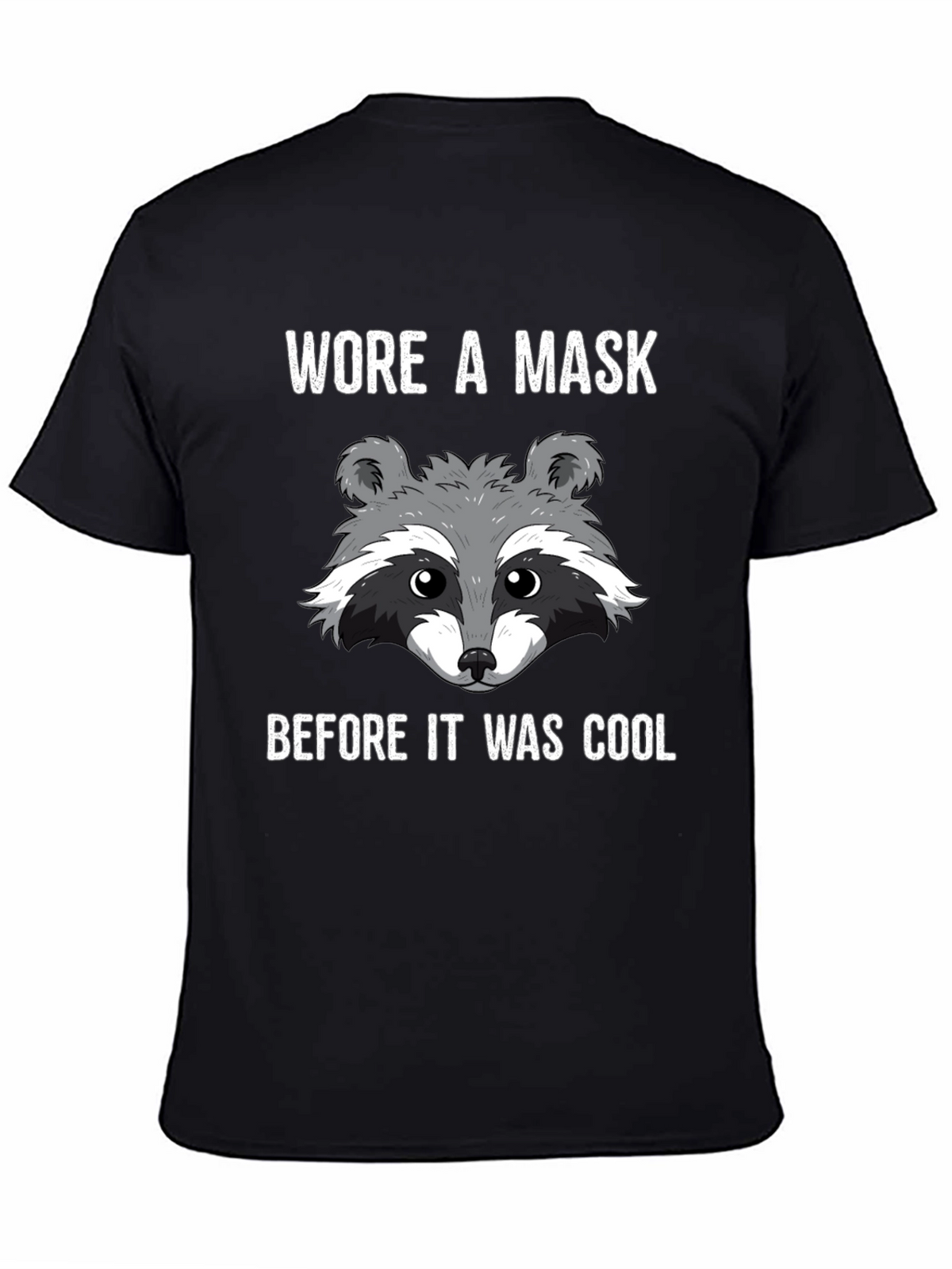 Masked Raccoon Graphic T-Shirt