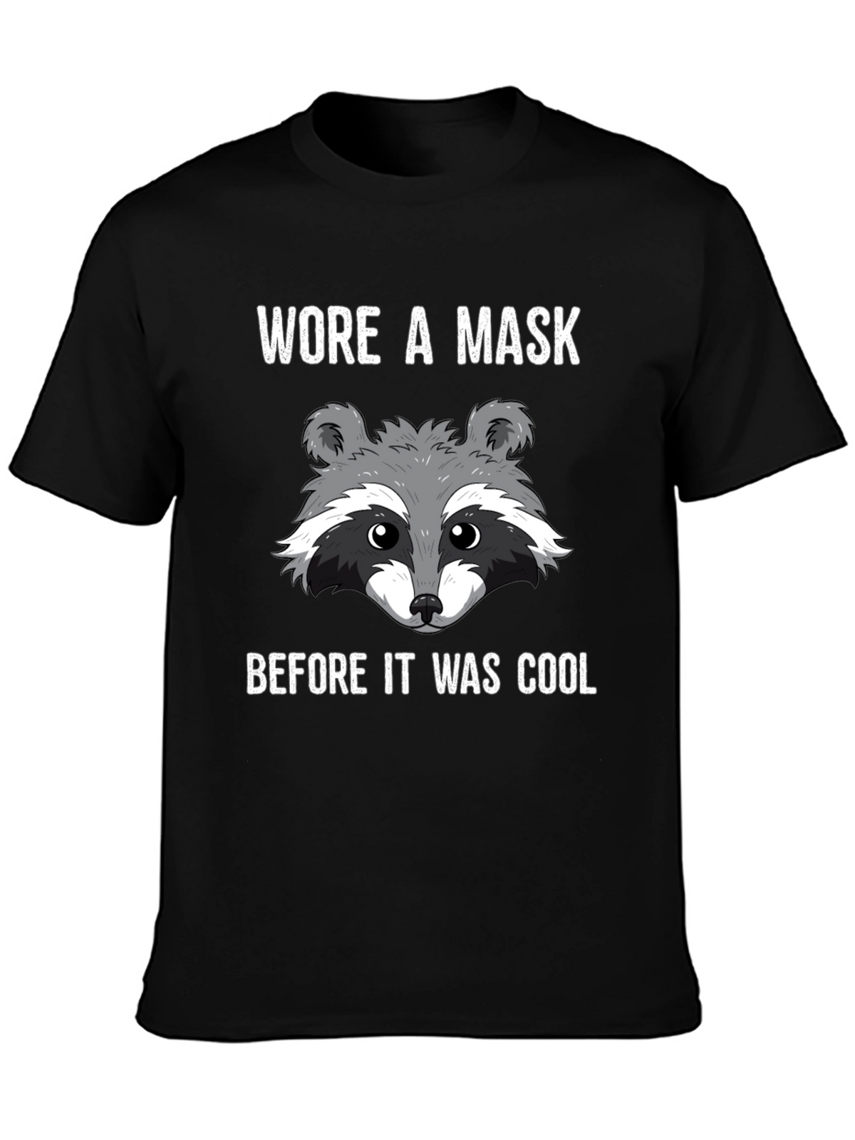 Masked Raccoon Graphic T-Shirt