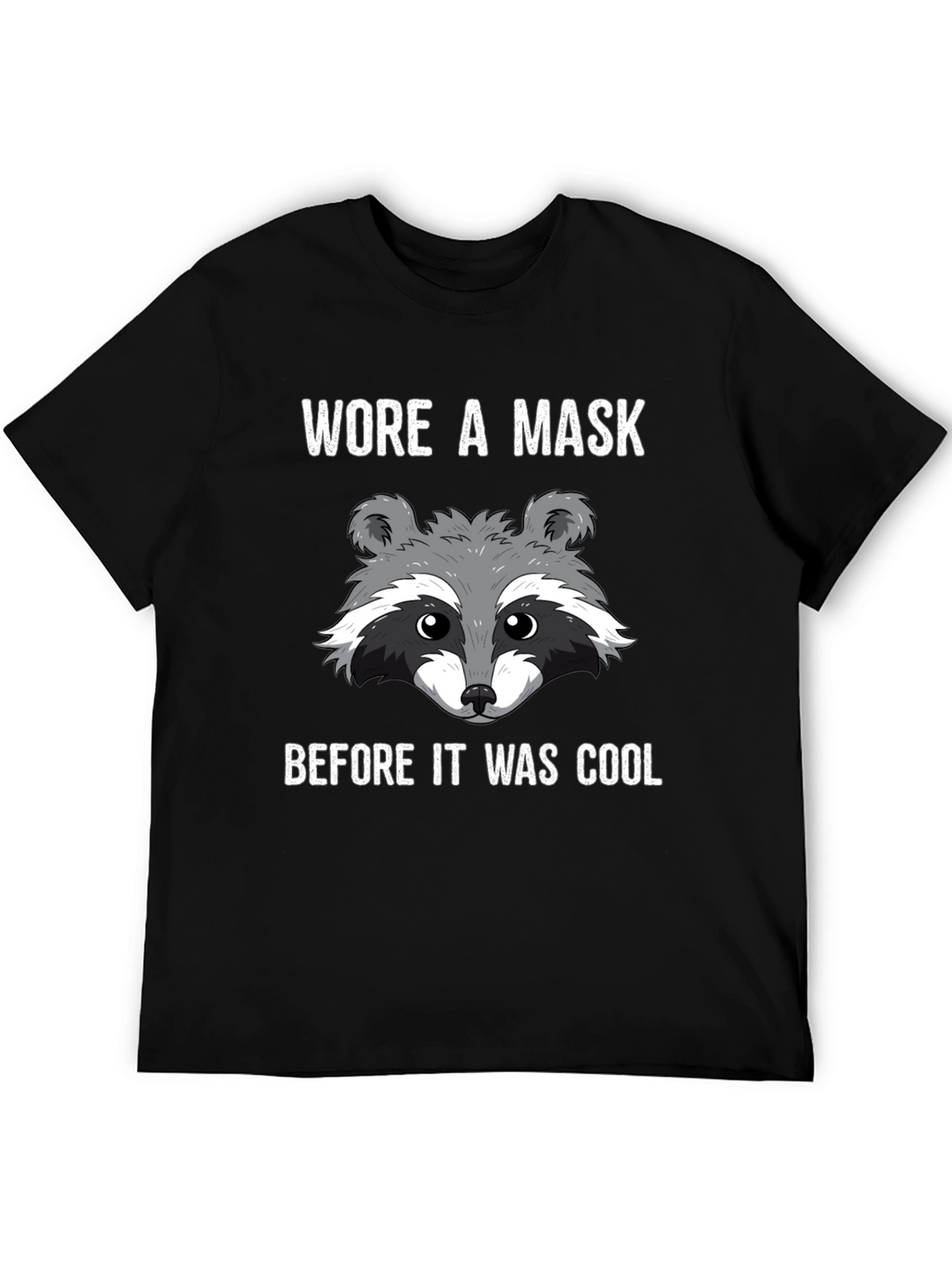 Masked Raccoon Graphic T-Shirt