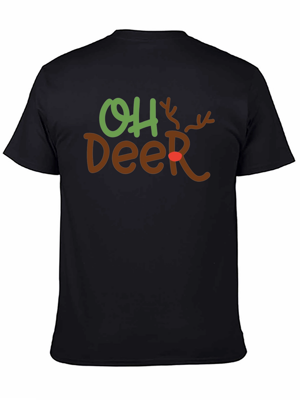 Oh Deer Christmas Graphic Tee Holiday T-Shirt