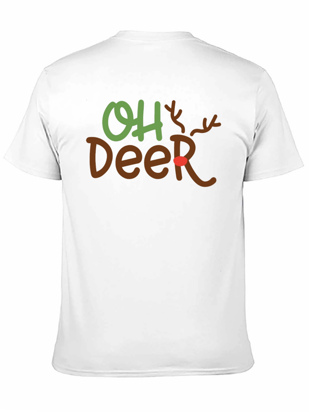 Oh Deer Christmas Graphic Tee Holiday T-Shirt