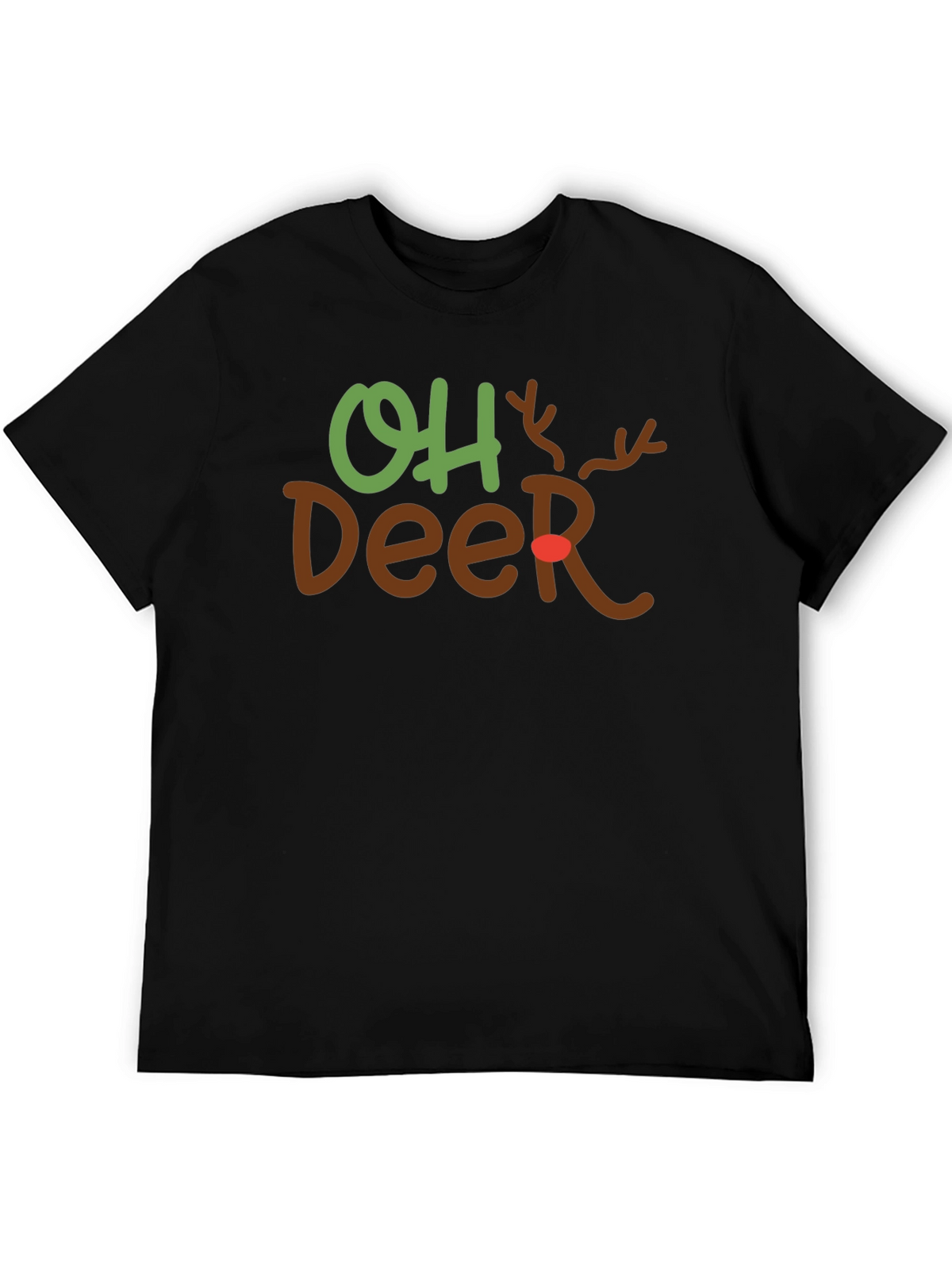 Oh Deer Christmas Graphic Tee Holiday T-Shirt