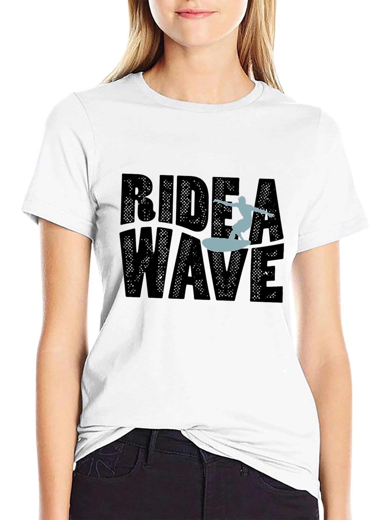 Ride A Wave Graphic Tee - Stylish Surf T-Shirt