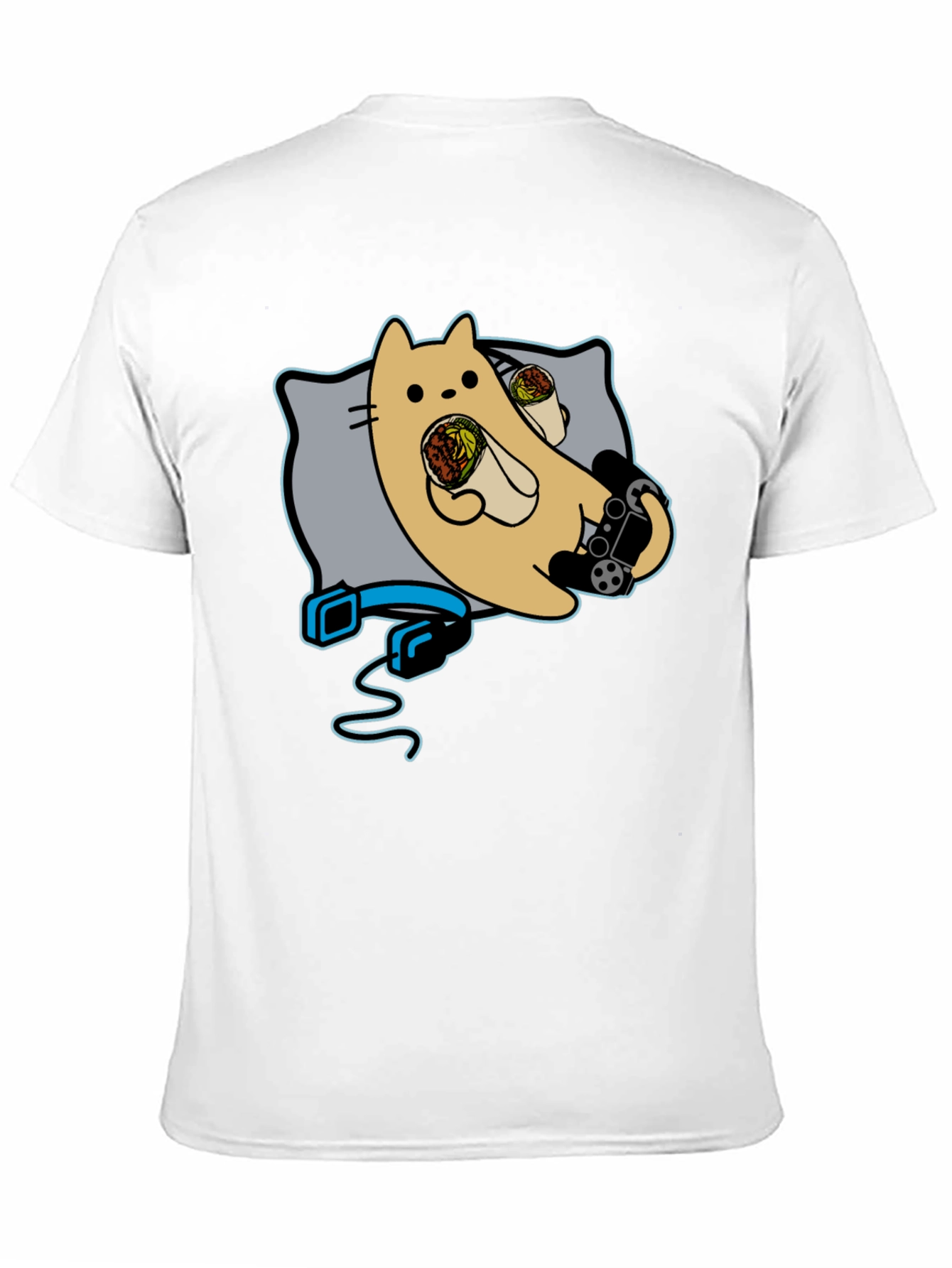 Gaming Cat Burrito T-Shirt