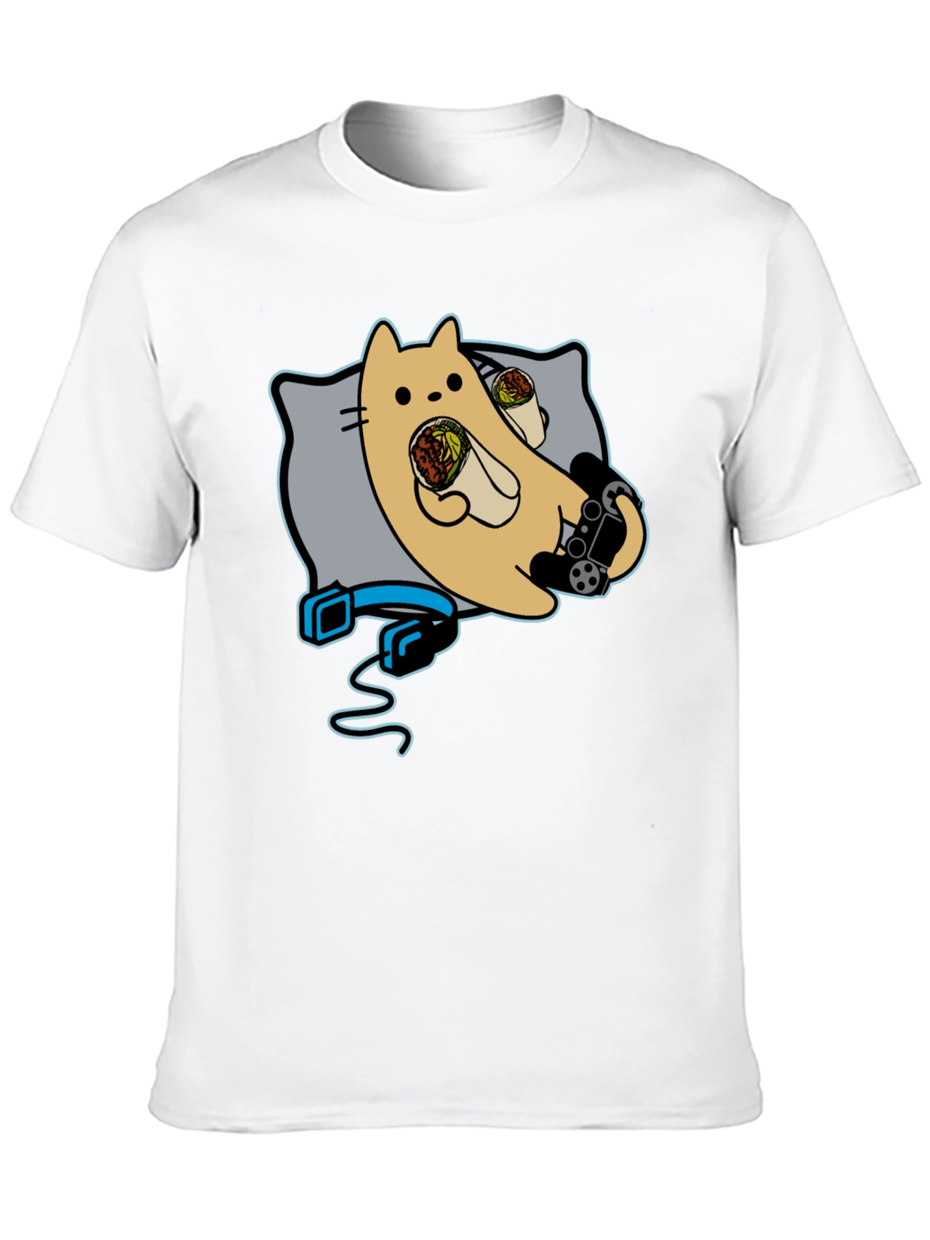 Gaming Cat Burrito T-Shirt