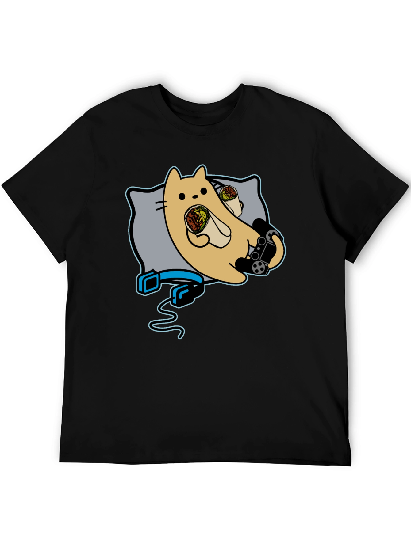 Gaming Cat Burrito T-Shirt