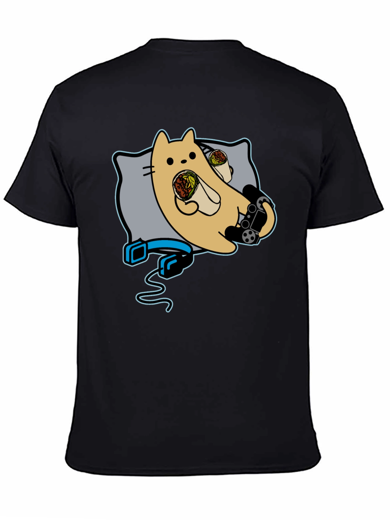Gaming Cat Burrito T-Shirt