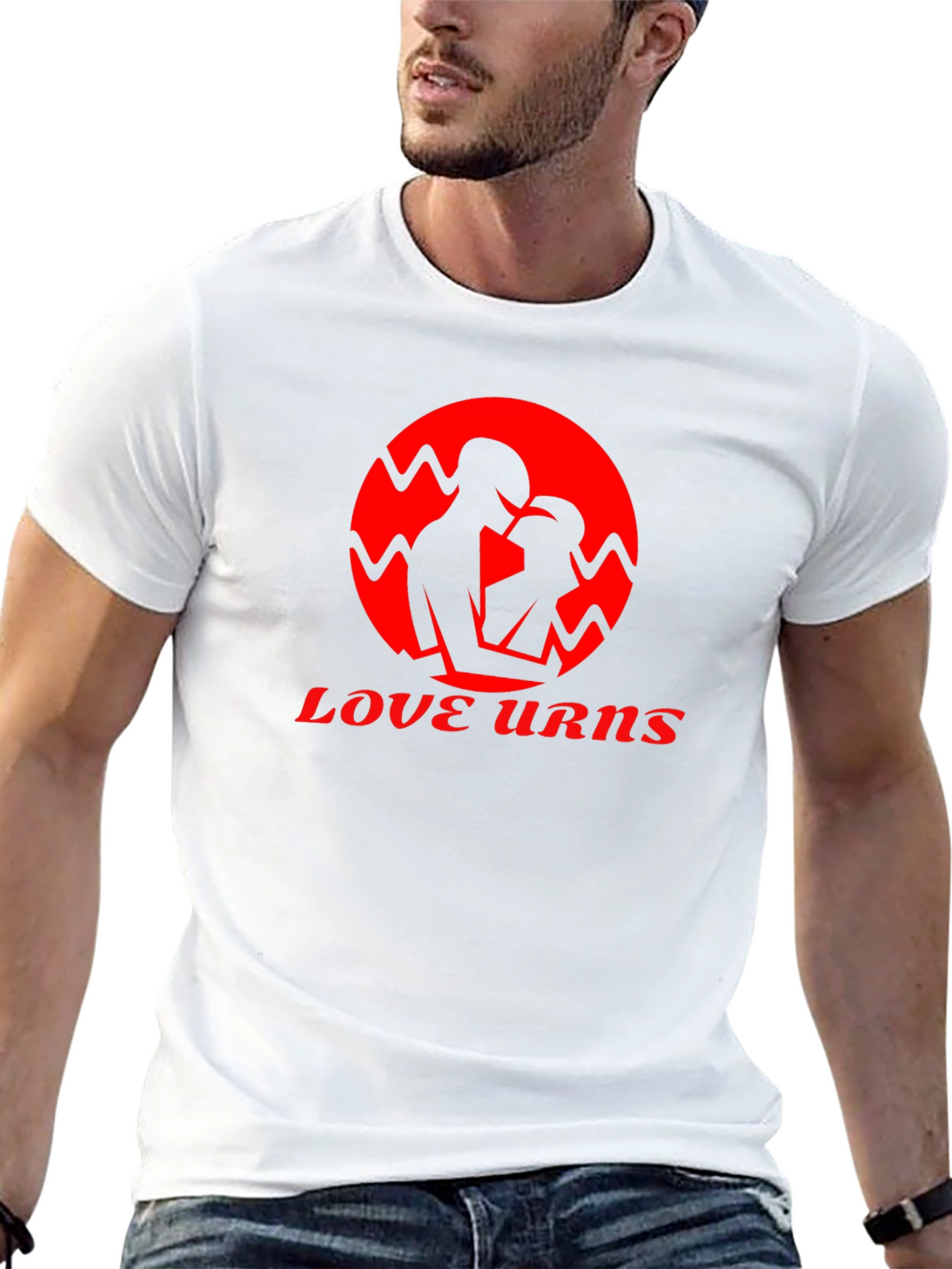 Love Urns Black Graphic T-Shirt