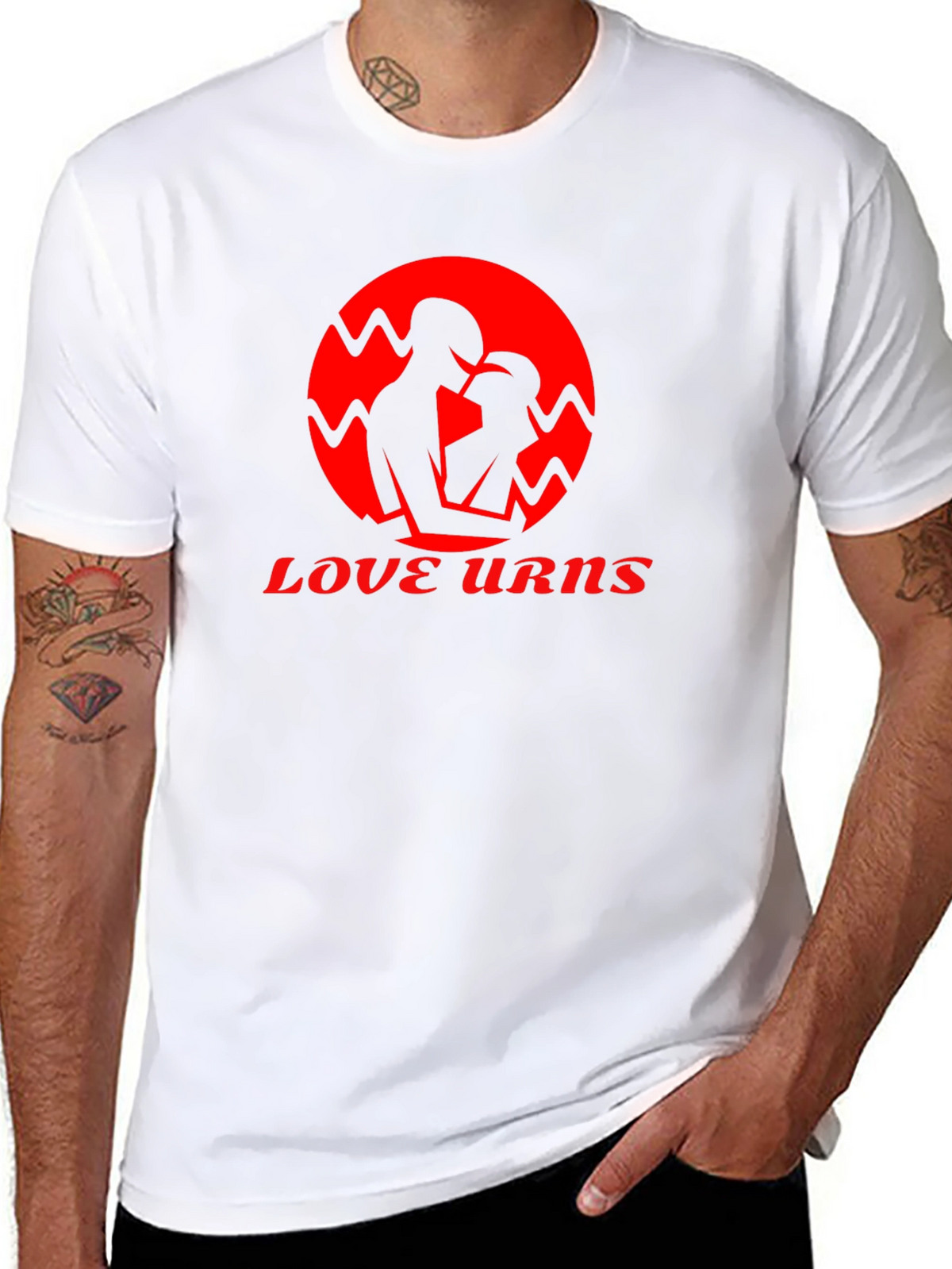 Love Urns Black Graphic T-Shirt