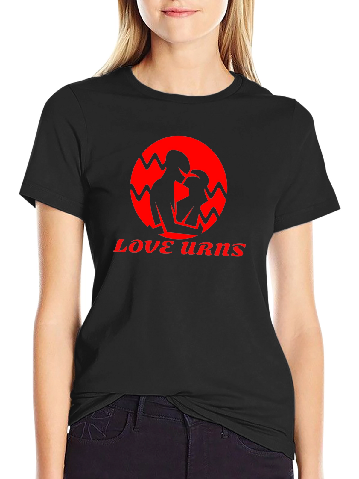 Love Urns Black Graphic T-Shirt