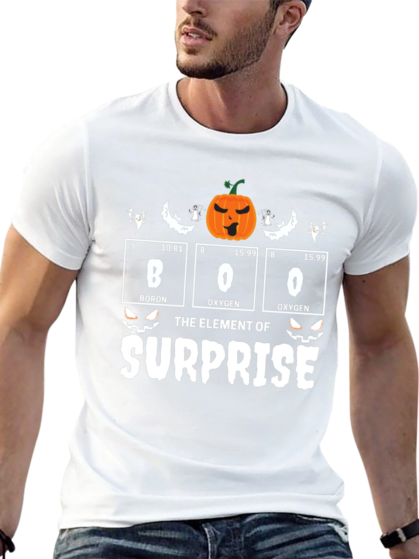 Boo Element of Surprise Halloween T-Shirt